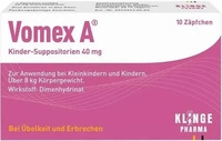 PZN-DE 01116526, Klinge Pharma VOMEX A Kinder-Suppositorien 40 mg 10 St, Grundpreis: