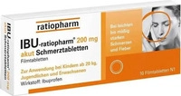 PZN-DE 00984717, IBU-RATIOPHARM 200 mg akut Schmerztbl.Filmtabl. 10 St, Grundpreis: