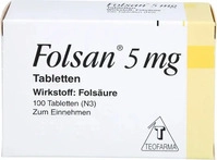 PZN-DE 01300106, Teofarma s.r.l FOLSAN 5 mg Tabletten 100 St, Grundpreis: &euro; 0,10