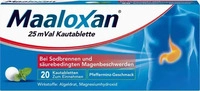 PZN-DE 01423582, A. Nattermann & Cie MAALOXAN 25 mVal Kautabletten 20 St, Grundpreis: