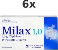 PZN-DE 04647595, Berlin-Chemie F007762, Berlin-Chemie MILAX 1,0 Suppositorien 10 St,