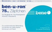 PZN-DE 02684876, Bene Arzneimittel BEN-U-RON 75 mg Suppositorien 10 St, Grundpreis:
