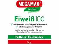 PZN-DE 09198073, Megamax B.V EIWEISS 100 Erdbeer Megamax Pulver 30 g, Grundpreis: