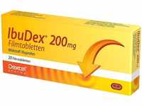 PZN-DE 09294859, Dexcel Pharma IBUDEX 200 mg Filmtabletten 20 St, Grundpreis: &euro;