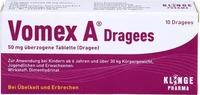 PZN-DE 11612657, Klinge Pharma VOMEX A Dragees 50 mg &uuml;berzogene Tabletten 10 St,