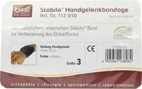 PZN-DE 04654299, Bort 112010, BORT Stabilo Handgelenkbandage Gr.3 schwarz 1 St