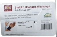 PZN-DE 04654129, Bort 112010, BORT Stabilo Handgelenkbandage Gr.2 schwarz 1 St