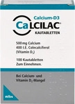 PZN-DE 09526637, MIBE Arzneimittel CALCILAC Kautabletten 500 mg/400 I.E. 100 St,