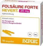 PZN-DE 19831560, Hevert-Arzneimittel FOLS&Auml;URE FORTE Hevert 20 mg Inj.-L&ouml;sung Amp.
