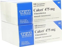 PZN-DE 01627416, Teva CALCET 475 mg Filmtabletten 200 St, Grundpreis: &euro; 0,06 /