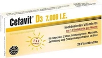 PZN-DE 12347737, Cefak CEFAVIT D3 7.000 I.E. Filmtabletten 20 St, Grundpreis: &euro;