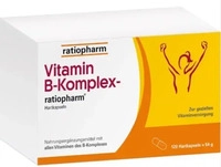 PZN-DE 13352373, VITAMIN B-KOMPLEX-ratiopharm Kapseln 120 St, Grundpreis: &euro; 0,19