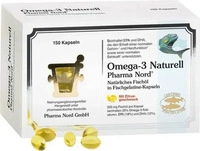 PZN-DE 17449477, Pharma Nord Vertriebs OMEGA-3 NATURELL Kapseln 150 St, Grundpreis:
