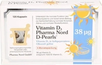 PZN-DE 12511473, Pharma Nord Vertriebs VITAMIN D3 PHARMA Nord D-Pearls 38 &micro;g Kapseln