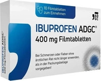 PZN-DE 17445309, Zentiva Pharma IBUPROFEN ADGC 400 mg Filmtabletten 10 St,