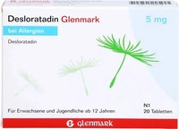 PZN-DE 09782978, Glenmark Arzneimittel DESLORATADIN Glenmark 5 mg Tabletten 20 St,