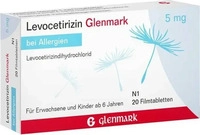 PZN-DE 03343048, Glenmark Arzneimittel LEVOCETIRIZIN Glenmark 5 mg Filmtabletten 20
