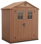 Keter Darwin braun - Gartenhaus - mit Frontfenstern - 190x122x221 cm