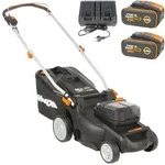 Worx Nitro WG737E - Akku-Rasenm&auml;her - 2x20V/4Ah - Schnittbreite 37cm