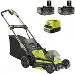 Ryobi RY18LMX40C-240 -Akku Rasenm&auml;her - 2x18V/4Ah - Schnittbreite 40 cm