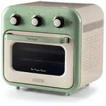 Ariete Vintage Gr&uuml;n Hei&szlig;luftfritteuse und elektrischer Ofen 16L