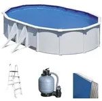 Gre Fidji Oval 500x300x120cm - Ovaler Stahlwandpool