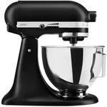 KitchenAid Classic 5KSM95PS-EBM Mattes Schwarz K&uuml;chenmaschine mit kippbarem...