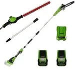 Greeworks GD40PSHK2X - Elektro-Hecken- Baumschere auf Verl&auml;ngerungsschaft - 2...