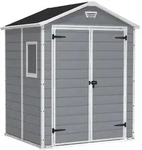 Keter Manor grau - Gartenhaus - mit Seitenfenster - 185x152x226 cm