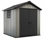 Keter Oakland 757- Gartenhaus - mit Doppelt&uuml;r und Fenster - 229x223.5x242 cm