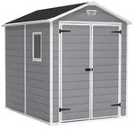 Keter Manor grau - Gartenhaus - mit Seitenfenster - 186x237x227 cm