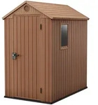 Keter Darwin braun - Gartenhaus Schuppen - mit Seitenfenster - 125x184.5x205 cm