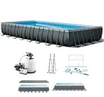 Intex Ultra XTR Frame 26378NP - 975x488x132 cm - Pool + Volleyball- und...