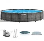 Intex Prisma Frame Greywood 26744NP - &Oslash;549x122 cm - Runder Pool