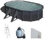 Gre Kea Oval 500x300x120cm - Aufstellpool aus Stahl