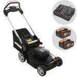 Akku-Rasenm&auml;her mit Radantrieb WORX NITRO WG749E - 2x20V/4Ah - 46 cm...