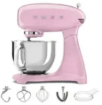 SMEG Full Color Pink - K&uuml;chenmaschine - Edelstahlsch&uuml;ssel 4,8 Liter