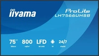 Iiyama LH7566UHSB-B1AG, Iiyama ProLite LH7566UHSB-B1AG - 189 cm (74.5")