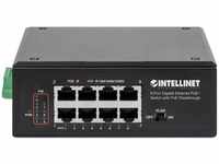 INTELLINET 561624, Intellinet PoE-Powered 8-Port Gigabit Ethernet PoE+ Industrial