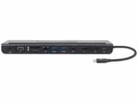 IC Intracom 153478, IC Intracom Manhattan USB-C Dock/Hub with Card Reader and MST,