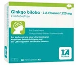 PZN-DE 17534800, Ginkgo biloba - 1 A Pharma 120 mg Filmtabletten
