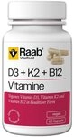 Raab Vitalfood Vitamin D3 K2 B12 Kapseln