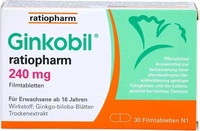 PZN-DE 08863752, Ginkobil ratiopharm 240mg mit Ginkgo biloba
