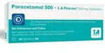 PZN-DE 02481570, Paracetamol 500 - 1 A Pharma