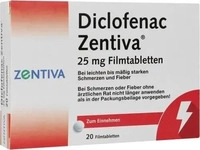 PZN-DE 10273638, Zentiva Pharma Diclofenac Zentiva 25mg
