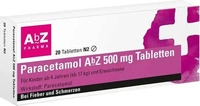 PZN-DE 01234510, AbZ Pharma Paracetamol AbZ 500mg