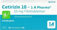 PZN-DE 03823630, Cetirizin 10 - 1 A Pharma Filmtabletten