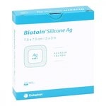 Biatain Silicone Ag Schaumverband 7,5x7,5 cm