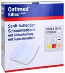Cutimed Siltec Plus Schaumverb.10x10 cm haftend