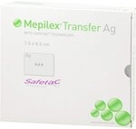 Mepilex Transfer Ag Schaumverband 7,5x8,5 cm sterilisatus